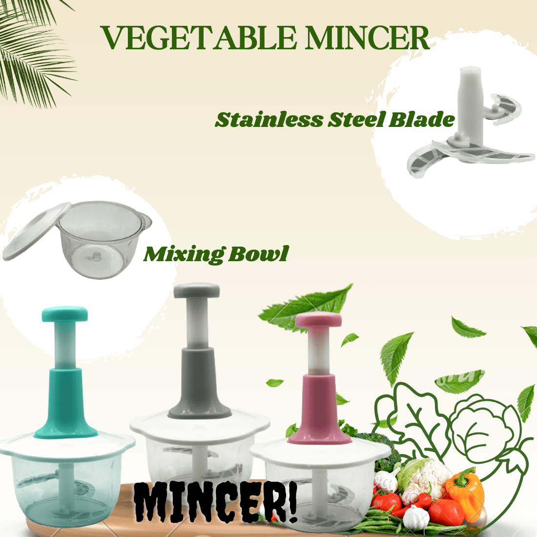 Vegetable and Meat Mincer 