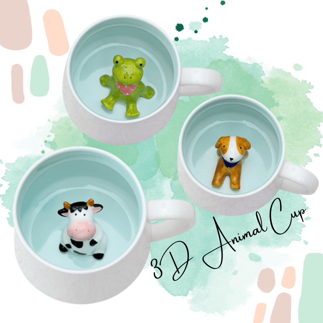 3D Animal Coffee Cup 