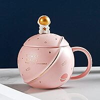 Astronaut Coffee Mug with Lid & Spoon| Astronaut Coffee Mug with Lid & Spoon|
