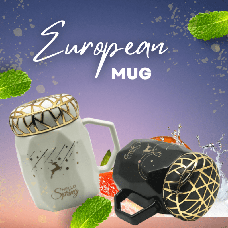 European Mug with Lid European Mug with Lid