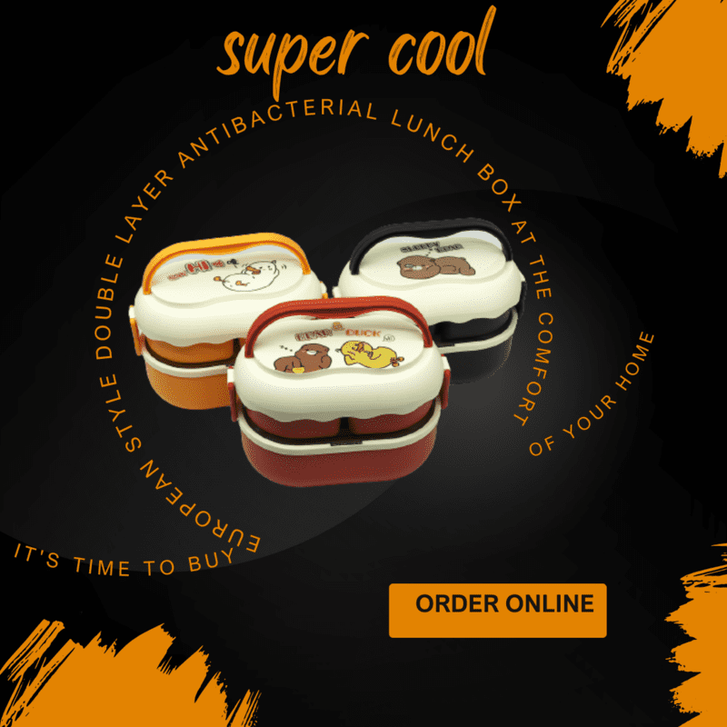European Style Double Layer Antibacterial Lunch Box European Style Double Layer Antibacterial Lunch Box