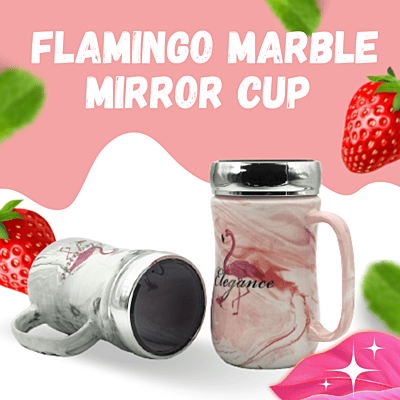 Flamingo Marble Mirror Cup
