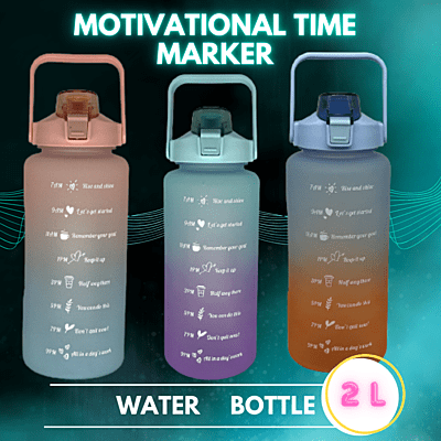 Motivational Time Marker water bottle