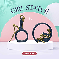 Reading & Dancing Girl statue Reading & Dancing Girl statue