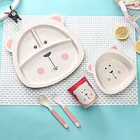 Bamboo Fiber Cartoon Pet/toy meal set for Kids Tableware Bamboo Fiber Cartoon Pet/toy meal set for Kids Tableware